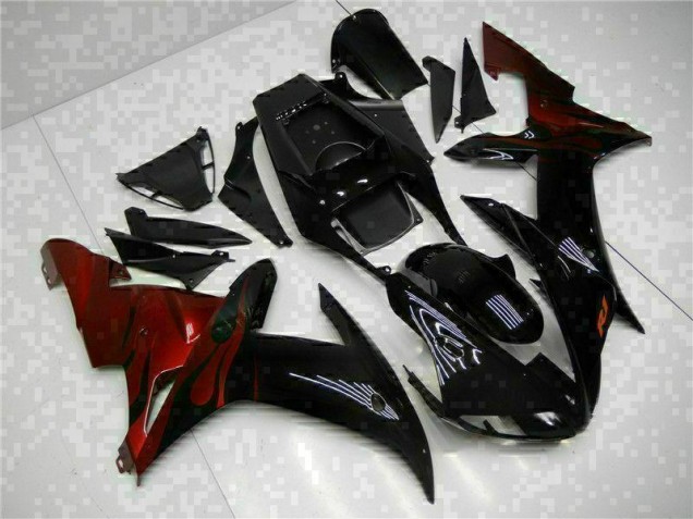 Best 2002-2003 Black Yamaha YZF R1 Motorcycle Fairings Canada
