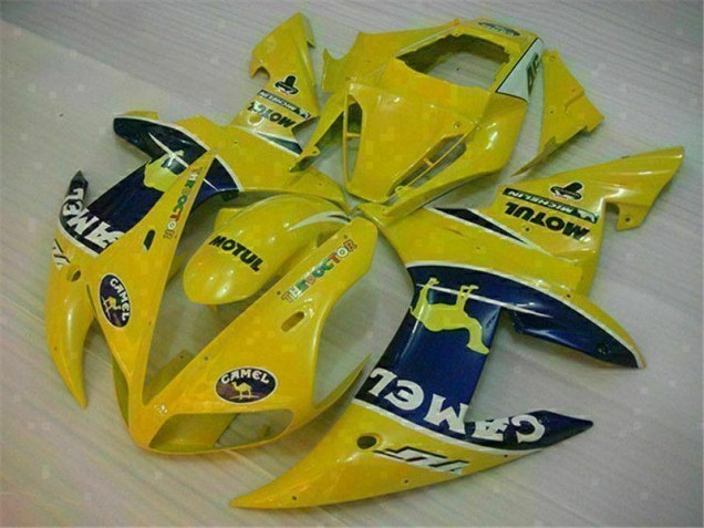 Best 2002-2003 Yellow Yamaha YZF R1 Motorcycle Fairing Kit Canada