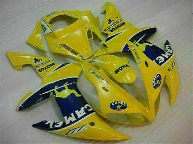Best 2002-2003 Yellow Yamaha YZF R1 Motorcycle Fairing Kit Canada