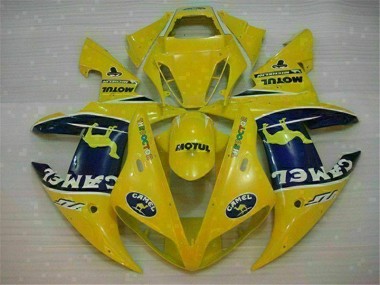 Best 2002-2003 Yellow Yamaha YZF R1 Motorcycle Fairing Kit Canada