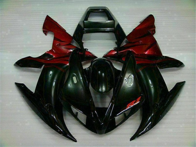Best 2002-2003 Black Red Yamaha YZF R1 Bike Fairing Canada