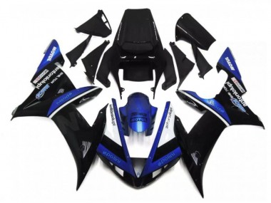 Best 2002-2003 Black Blue Yamaha YZF R1 Bike Fairing Kit Canada