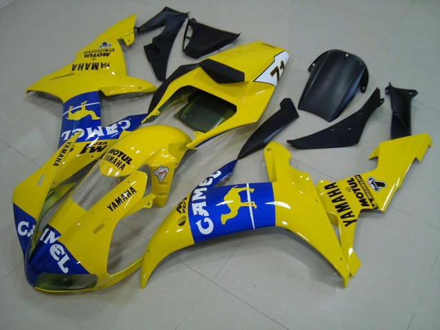Best 2002-2003 Blue Yellow Yamaha YZF R1 Motorcylce Fairings Canada