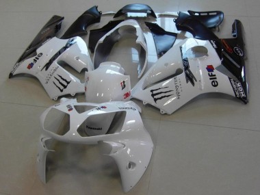 Best 2002-2005 Kawasaki Ninja ZX12R Motorcycle Fairings MF3799 - White Monster Canada