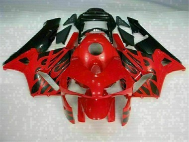 Best 2003-2004 Red Black Honda CBR600RR Motorbike Fairing Kits & Bodywork Canada