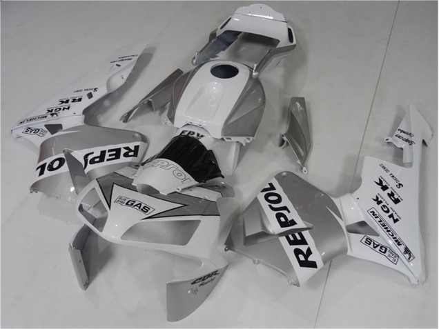 Best 2003-2004 Silve White Black Repsol Honda CBR600RR Bike Fairings Canada Best 2003-2004 Silve White Black Repsol Honda CBR600RR Bike Fairings Canada