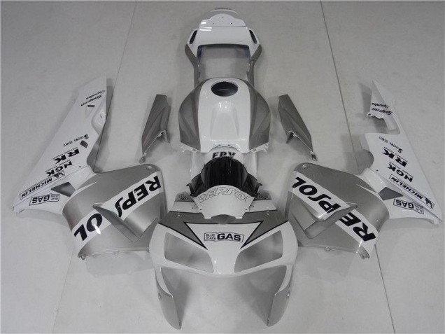 Best 2003-2004 Silve White Black Repsol Honda CBR600RR Bike Fairings Canada Best 2003-2004 Silve White Black Repsol Honda CBR600RR Bike Fairings Canada