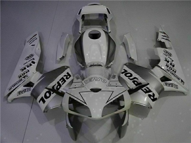 Best 2003-2004 White Repsol Honda CBR600RR Motorcycle Replacement Fairings Canada Best 2003-2004 White Repsol Honda CBR600RR Motorcycle Replacement Fairings Canada