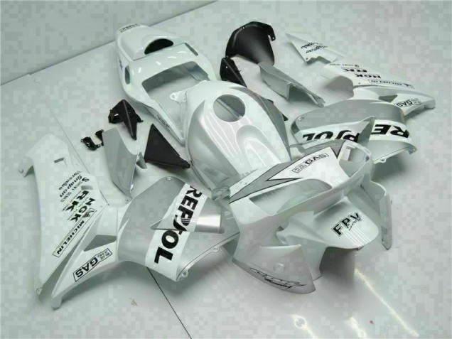 Best 2003-2004 White Silver Repsol Honda CBR600RR Replacement Fairings Canada Best 2003-2004 White Silver Repsol Honda CBR600RR Replacement Fairings Canada