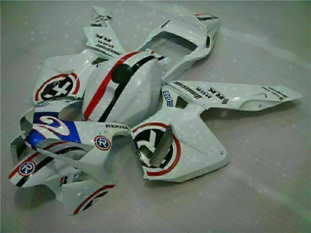 Best 2003-2004 White Blue R 2 Honda CBR600RR Motorcycle Fairings Canada