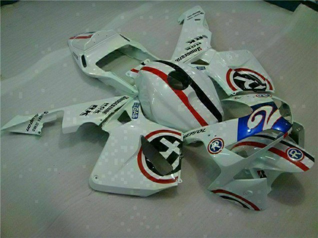 Best 2003-2004 White Blue R 2 Honda CBR600RR Motorcycle Fairings Canada