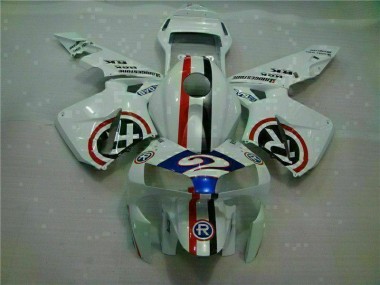 Best 2003-2004 White Blue R 2 Honda CBR600RR Motorcycle Fairings Canada