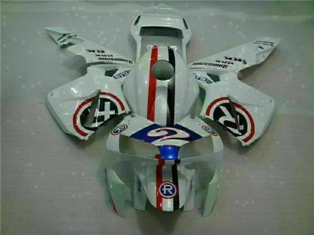 Best 2003-2004 White Blue R 2 Honda CBR600RR Motorcycle Fairings Canada