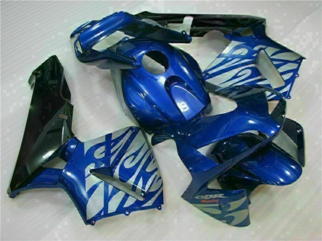 Best 2003-2004 Blue with Silver Flame Honda CBR600RR Motorbike Fairing Canada