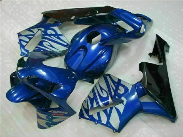 Best 2003-2004 Blue with Silver Flame Honda CBR600RR Motorbike Fairing Canada