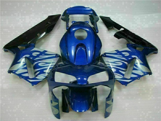 Best 2003-2004 Blue with Silver Flame Honda CBR600RR Motorbike Fairing Canada