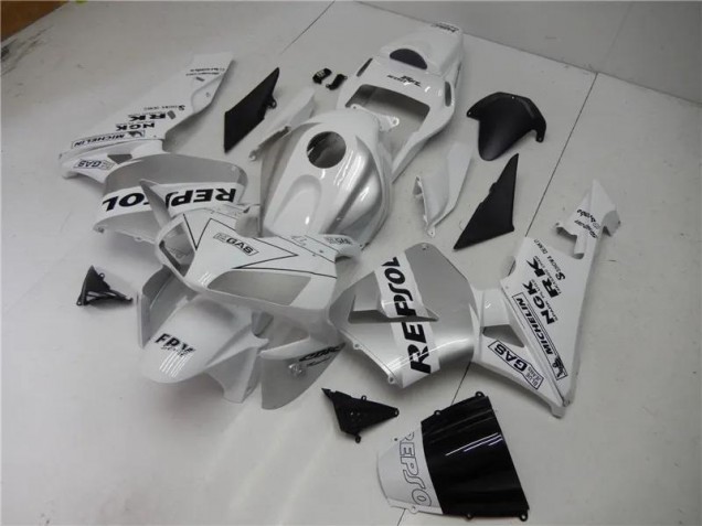 Best 2003-2004 Silver White Black Repsol Honda CBR600RR Motorcycle Fairings Kit Canada Best 2003-2004 Silver White Black Repsol Honda CBR600RR Motorcycle Fairings Kit Canada