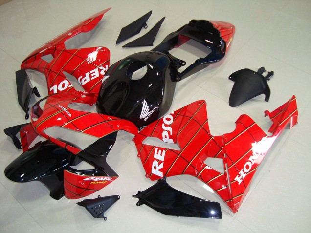 Best 2003-2004 Black Spider Man Repsol Honda CBR600RR Motorcycle Fairing Kits Canada Best 2003-2004 Black Spider Man Repsol Honda CBR600RR Motorcycle Fairing Kits Canada