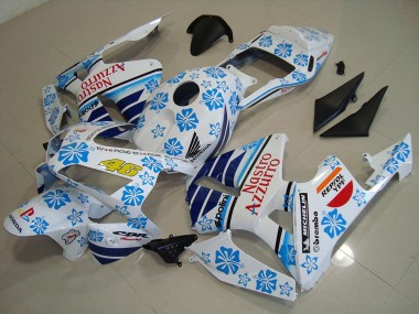Best 2003-2004 Nastro Azzurro Honda CBR600RR Motorcycle Fairings Kits Canada