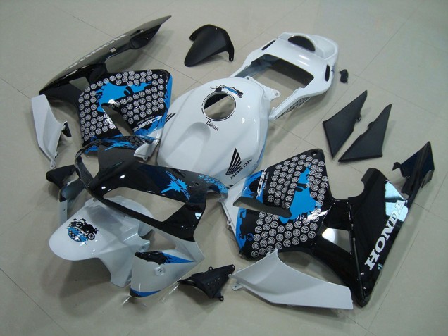 Best 2003-2004 White Black Blue Honda CBR600RR Moto Fairings Canada