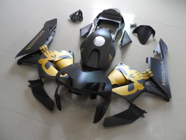 Best 2003-2004 Black Gold Decal Honda CBR600RR Motorcycle Fairings Kit Canada Best 2003-2004 Black Gold Decal Honda CBR600RR Motorcycle Fairings Kit Canada
