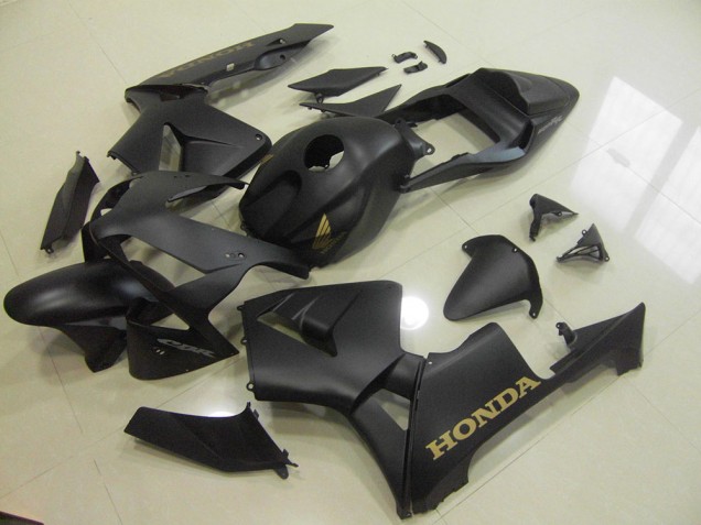 Best 2003-2004 Matte Black Gold Honda CBR600RR Motorbike Fairings Canada