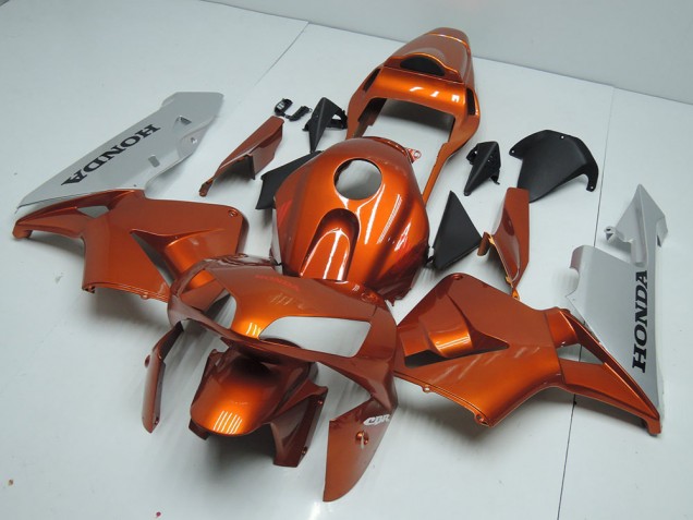 Best 2003-2004 Orange Silver Honda CBR600RR Motorbike Fairing Canada