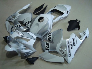 Best 2003-2004 Repsol White Silver Honda CBR600RR Motorcycle Fairings Kits Canada