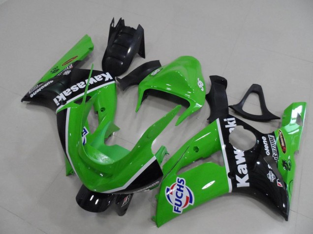 Best 2003-2004 Green Fuchs Kawasaki ZX6R Motor Bike Fairings Canada Best 2003-2004 Green Fuchs Kawasaki ZX6R Motor Bike Fairings Canada