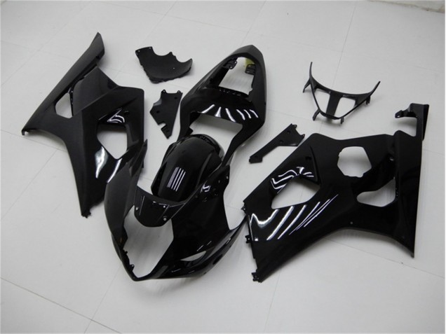Best 2003-2004 Glossy Black Suzuki GSXR 1000 Motorcycle Fairings Kits Canada
