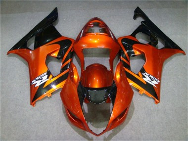 Best 2003-2004 Orange Black Suzuki GSXR 1000 Motorcycle Fairing Kits Canada