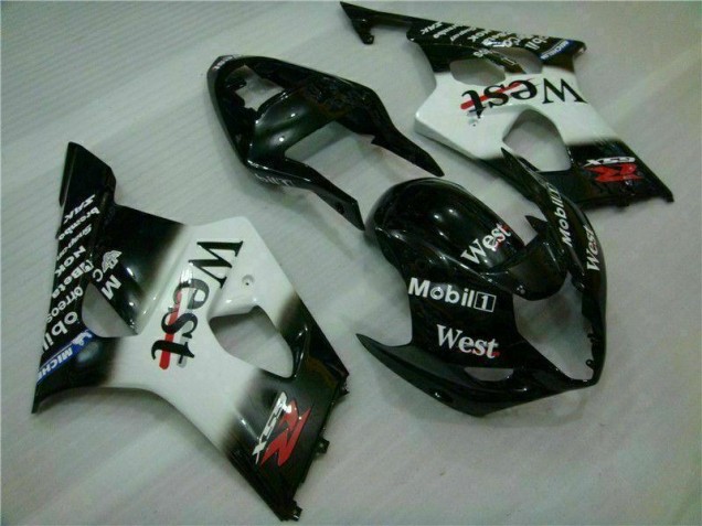 Best 2003-2004 White Black Suzuki GSXR 1000 Motorbike Fairing Canada Best 2003-2004 White Black Suzuki GSXR 1000 Motorbike Fairing Canada
