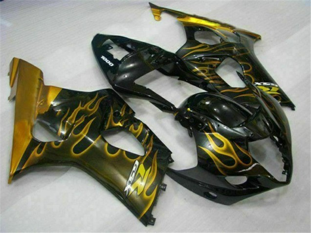 Best 2003-2004 Gold Black Suzuki GSXR 1000 Motorcycle Fairing Kit Canada Best 2003-2004 Gold Black Suzuki GSXR 1000 Motorcycle Fairing Kit Canada