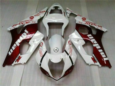 Best 2003-2004 Suzuki GSXR 1000 Motorcycle Fairings MF1758 - Red White Canada