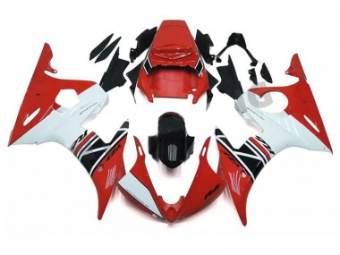 Best 2003-2005 Red White Black Yamaha YZF R6 Motorcycle Fairings Kits Canada