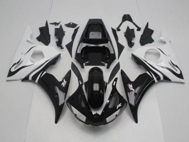 Best 2003-2005 Black and White Yamaha YZF R6 Motor Bike Fairings Canada