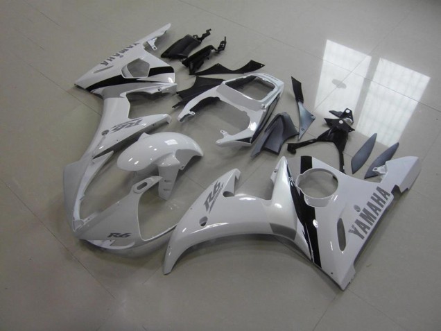 Best 2003-2005 White and Grey Decals Yamaha YZF R6 Bike Fairing Kit Canada Best 2003-2005 White and Grey Decals Yamaha YZF R6 Bike Fairing Kit Canada