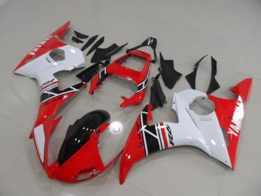 Best 2003-2005 Yamaha YZF R6 Motorcycle Fairings MF3890 - Red And White And Black Canada