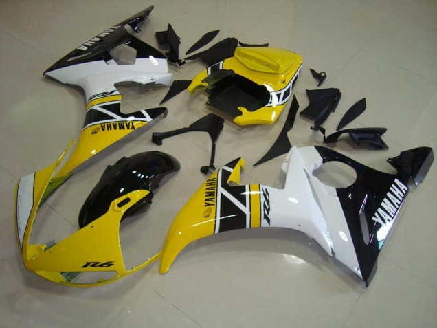 Best 2003-2005 Yellow Aniversary Yamaha YZF R6 Motorcycle Fairings Canada Best 2003-2005 Yellow Aniversary Yamaha YZF R6 Motorcycle Fairings Canada