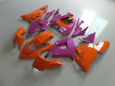 Best 2003-2005 Orange and Pink Kawasaki ZX10R Motorcycle Bodywork Canada