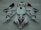 Best 2004-2006 White Red Flame Yamaha YZF R1 Motorcyle Fairings Canada