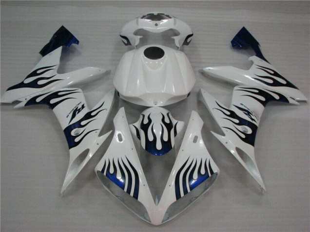 Best 2004-2006 White Blue Flame Yamaha YZF R1 Replacement Fairings Canada Best 2004-2006 White Blue Flame Yamaha YZF R1 Replacement Fairings Canada