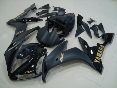 Best 2004-2006 Yamaha YZF R1 Motorcycle Fairings MF2202 - Black Matte Gold Canada