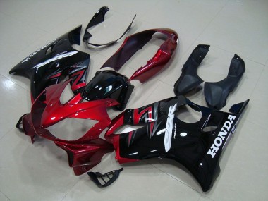 Best 2004-2007 Candy Red Black Honda CBR600 F4i Motorcycle Fairing Kit Canada