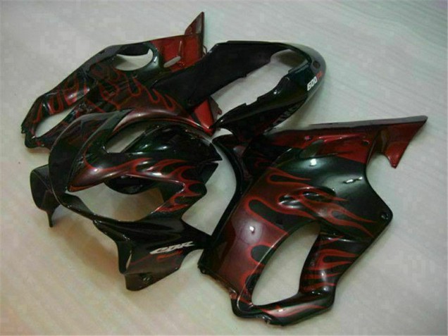 Best 2004-2007 Red Flame Honda CBR600 F4i Bike Fairings Canada