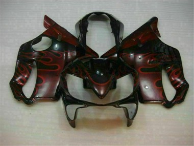 Best 2004-2007 Red Flame Honda CBR600 F4i Bike Fairings Canada