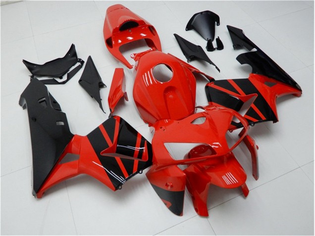 Best 2005-2006 Red Black Honda CBR600RR Motorcycle Fairings Kits Canada