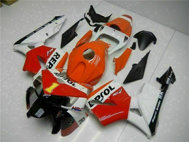 Best 2005-2006 Orange Repsol Honda CBR600RR Bike Fairing Kit Canada