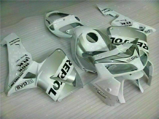 Best 2005-2006 White Repsol Honda CBR600RR Motorbike Fairing Kits Canada