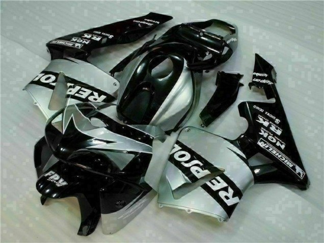 Best 2005-2006 Black Silver Repsol Honda CBR600RR Motorcycle Fairings Kit Canada